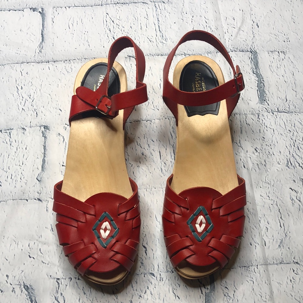 🔹Swedish Hasbeens Hurache Debutant Sandals SOLD OUT